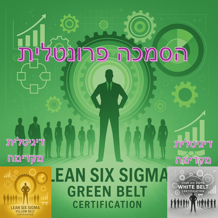 באנדל: הסמכה פרונטלית ספטמבר 25: Green Belt + לבנה וצהובה דיגיטלית